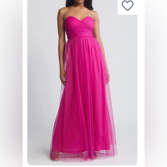 Chelsea28 NWT Elegant Pink Tulle Evening Gown XXS - Picture 1 of 8